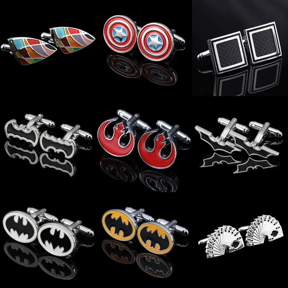 Качественные запонки для рубашек мужские с эмалью/кристаллами свадебной