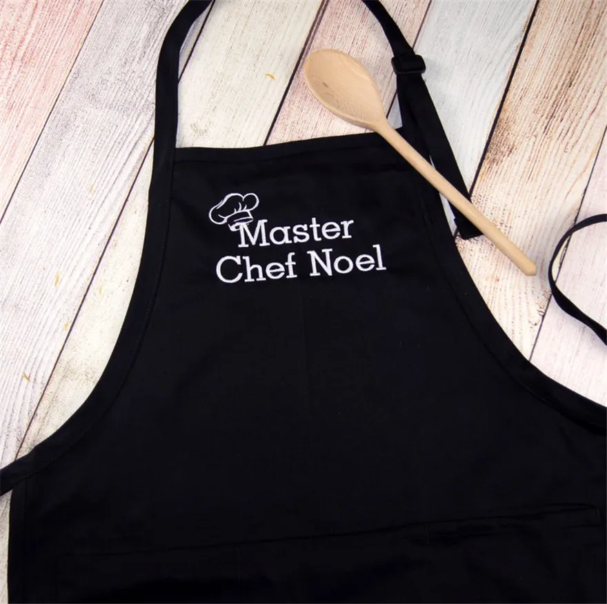Chef Aprons, Kids/Mum/Dad Family Chef Apron, Personalized Kitchen Apron Cooking Baking Home Party Supplies