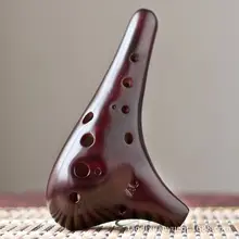 Профессиональный 12 отверстий Alto C окарина классический копченая клубника коллекционная