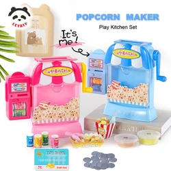 Machine à pop corn avec distributeur automatique, ensemble de jouets, filles et garçons faisant semblant de jouer à l'apprentissage précoce, jouets de bricolage pour enfants d'âge préscolaire 4 5 6 