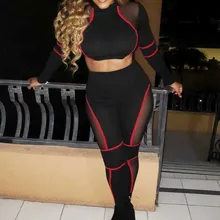 Женские наборы для йоги с высокой талией, для спортзала, сшитые леггинсы, рубашки, костюм с длинным рукавом, для фитнеса, тренировок, спорта, бега, тонкие наборы для йоги#1121g20