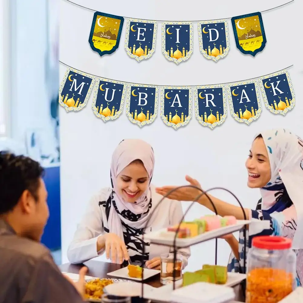 Eid Mubarak баннеры вечерние принадлежности для Ближнего Востока счастливый Рамадан мусульманский фестиваль украшения Mubarak принадлежности Eid Mubarak флаг