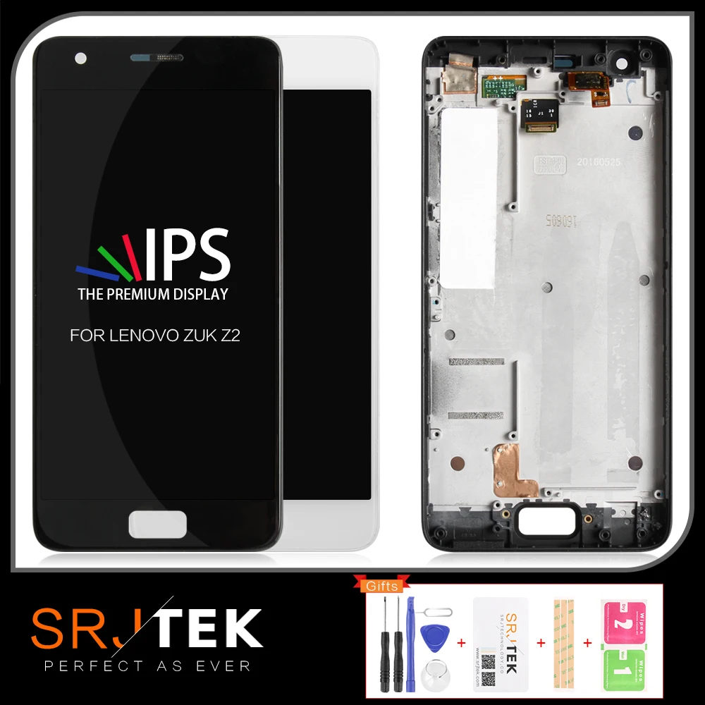 SRJTEK экран 5 0 дюйма для Lenovo ZUK Z2 ЖК-дисплей тачскрин с дигитайзером и рамкой стекло |