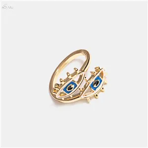 AOMU Boho новые золотые большие кольца маленькие сглаза очаровательные Подвесные серьги для женщин модные ювелирные изделия серьги набор
