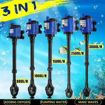 

220V 3 In 1 Internal Aquarium Waterfall Filter Pump Multifunctional Electric Fish Tank Filter Air Pump Water Circulation 8W-48W