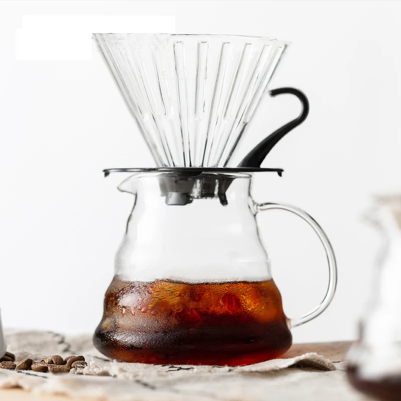 

Hario Style V60 800ML/600ML360ML Coffee Dripper Cold Brew Coffee Glass Coffee Filter Reusable Coffee Filters