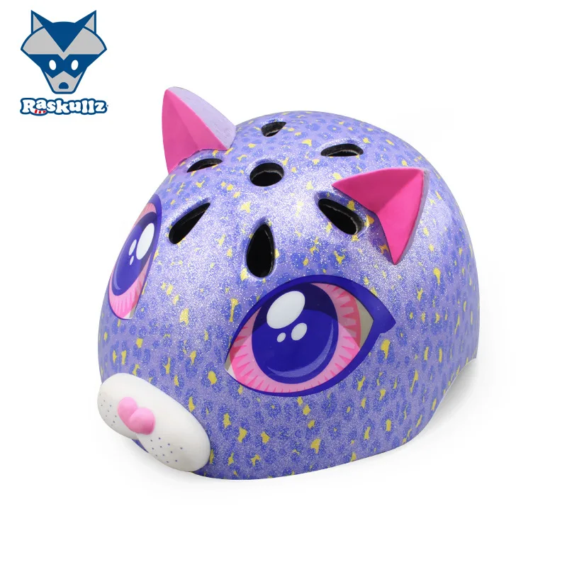 dark purple CE Детский велосипедный шлем для мальчиков и девочек, уличный спортивный велосипедный шлем для катания на коньках, мультяшный шлем для детей от 3 до 7 лет, Высокоплотный защитный шлем - Цвет: dark purple