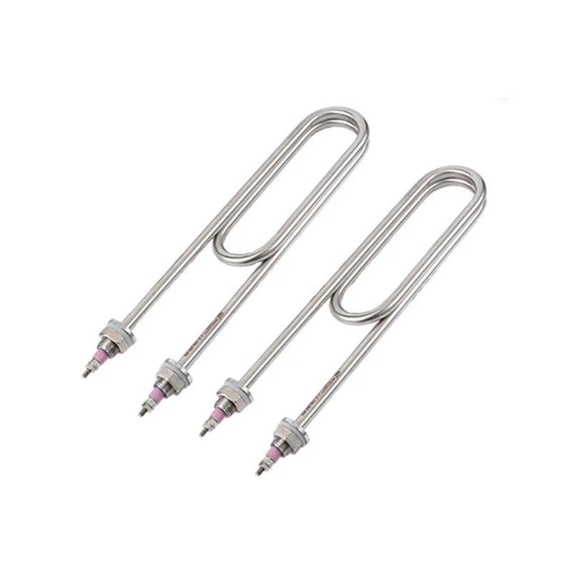 

3000W/4000W/6000W/8000W M16x25 Thread Double U Heating Tube - Stainless Steel Tubular Heater Element for Rice Steaming Machine