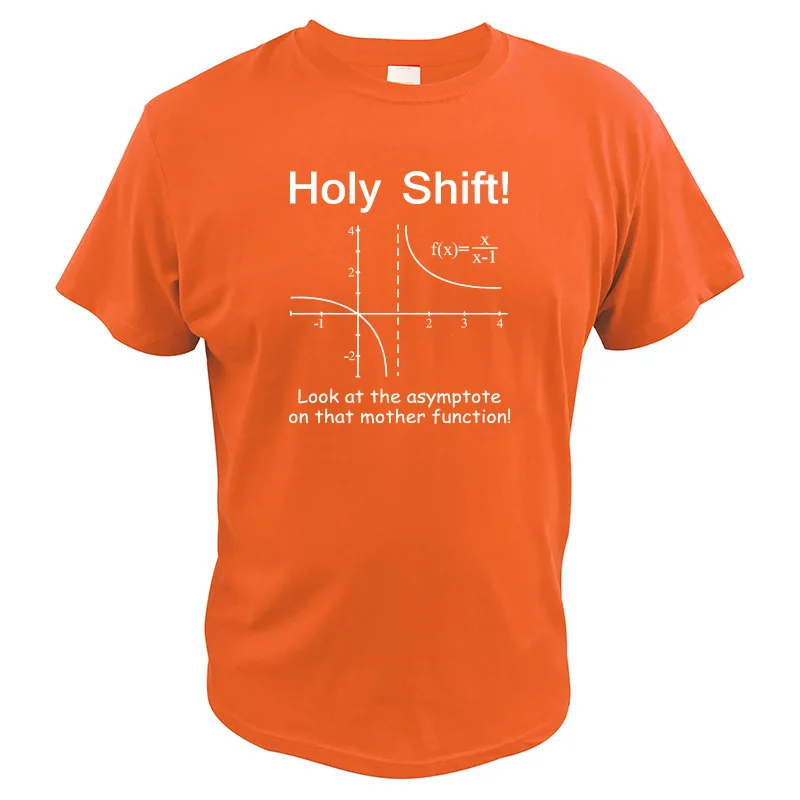 Футболка Holy Shift, физика, взгляд на Asymptote на матери, функциональные футболки, хлопок, ботаник, футболка, европейский размер - Цвет: Оранжевый