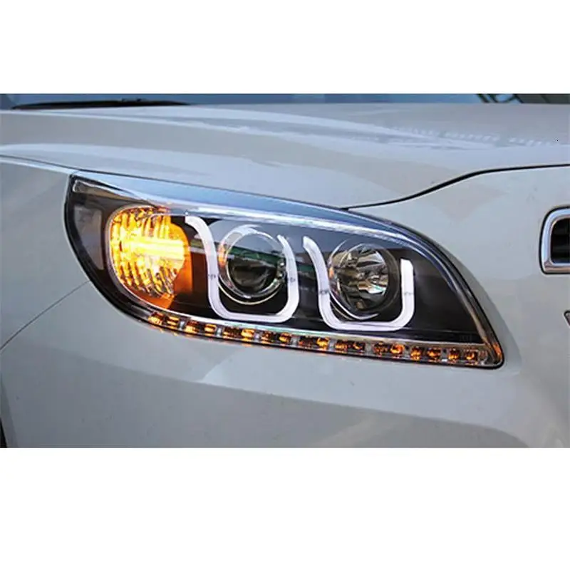 Cob запчасти для автомобилей Neblineros Para Drl дневные ходовые огни Автомобильные светодиодные фары автомобильные фары в сборе для Chevrolet Malibu