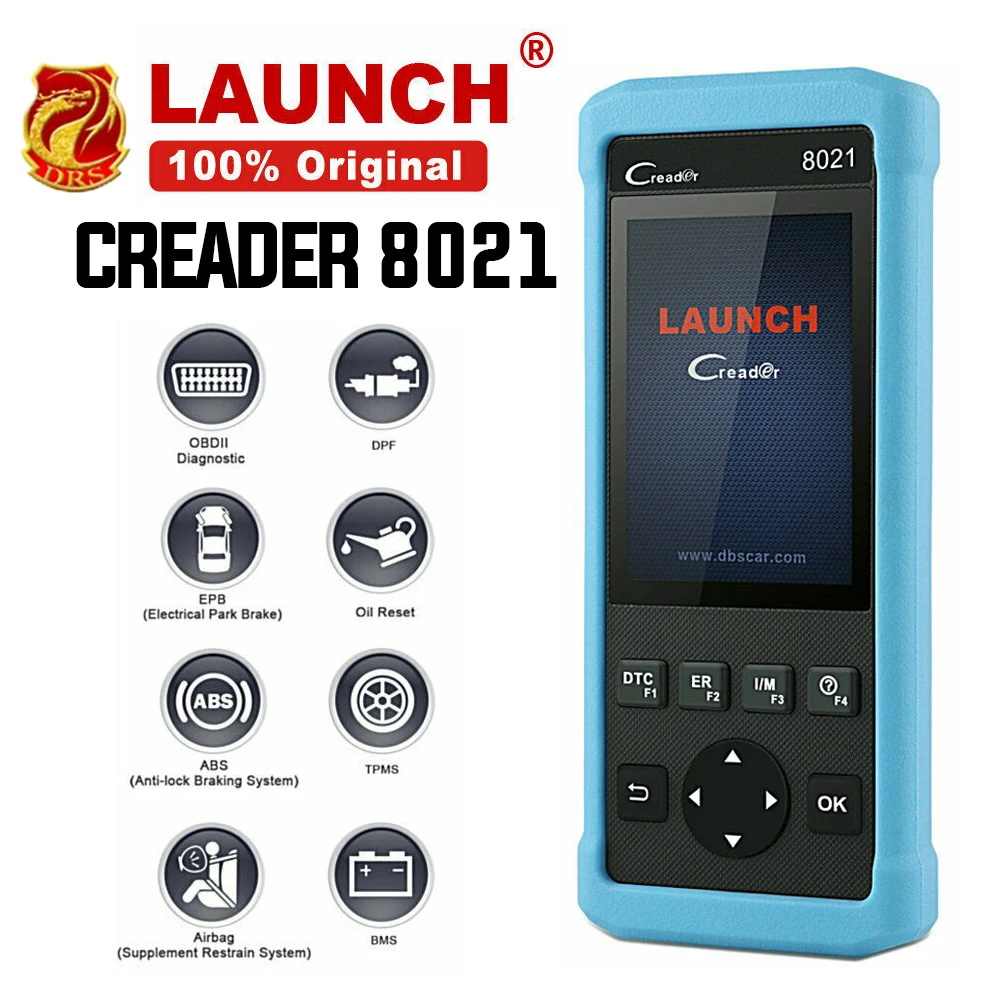 Launch CReader 8021 ABS SRS OBD2 EOBD сканер диагностический инструмент Автоматический считыватель кодов полная функция OBD2 EPB BMS SAS сканер сброса масла