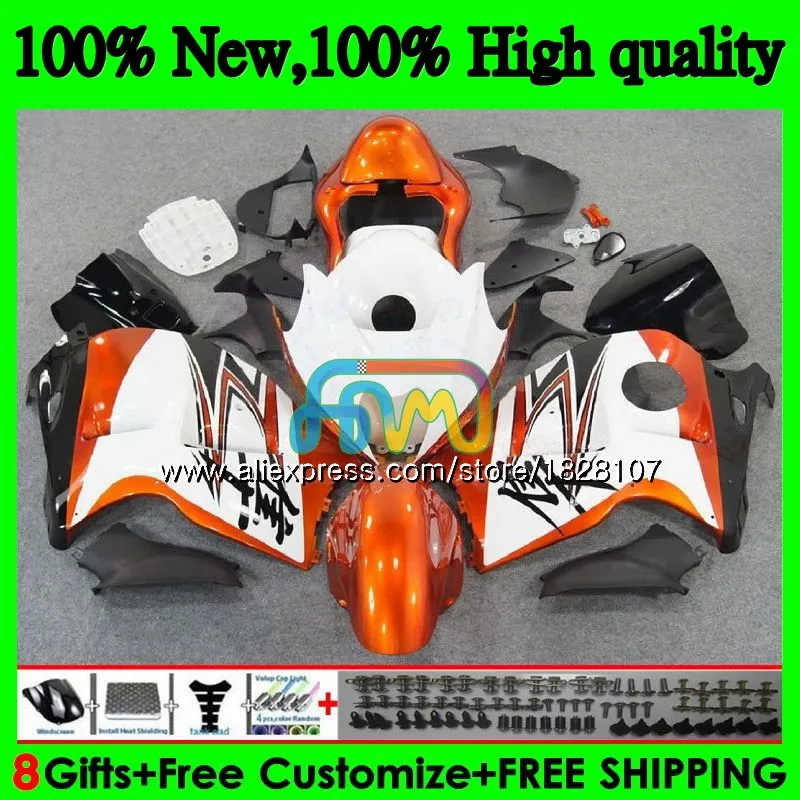 GSXR-1300 для SUZUKI Hayabusa GSXR1300 96 02 03 04 05 06 07 оранжевого и белого цветов в стиле хип 49BS. 54 GSXR 1300 2002 2003 2004 2005 2006 2007 обтекатель - Цвет: No. 1