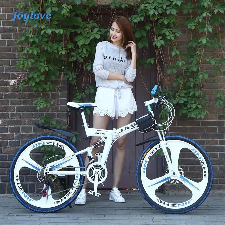 JOYLOVE 24/26-Inch Mountain Bike Adult Students Undefined Variable Speed Car Folding Double Disc Brake Shock Absorption Bicycle