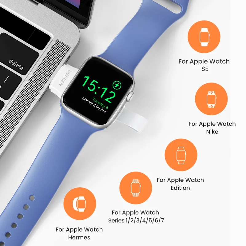 Apple Apple Watch 逎∵ｰ鈴ｫ倬�溷��髮ｻ USB-C 繧ｱ繝ｼ繝悶Ν 1m 窶ｦ - 5