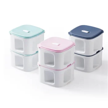 

Xiaomi 920ml Lunch Box 2 Layer Bento Box Food Storage Container Box Plastic Pp Microwave Dinnerware Food Storage Lunchbox Travel