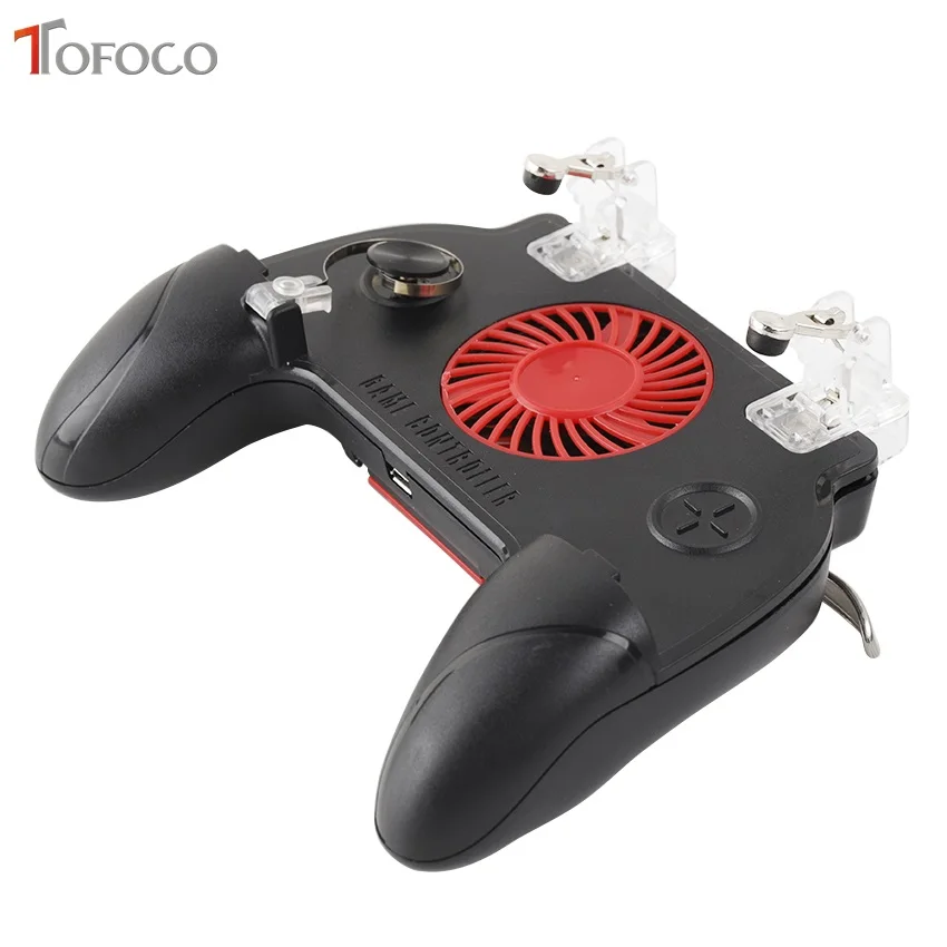LX2 PUBG Mobile Controller l1 r1For Pubg Controller Gamepad For iphone Android Six 6 Finger Operati