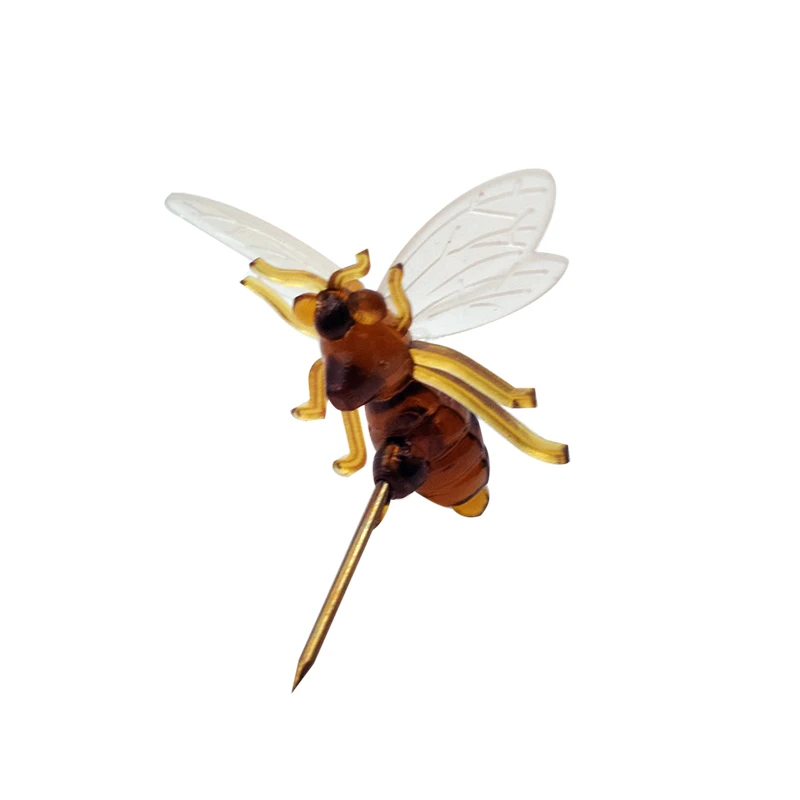 

50PCS Honey Bee Stick Pin for Beeswax Candle Kit Bee Pin Plastic Bee with Pin Bee Push Pin