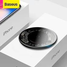 Baseus – chargeur sans fil Qi pour iPhone 12 Pro 10W, charge rapide Visible, coussinet de chargement pour téléphone portable Samsung