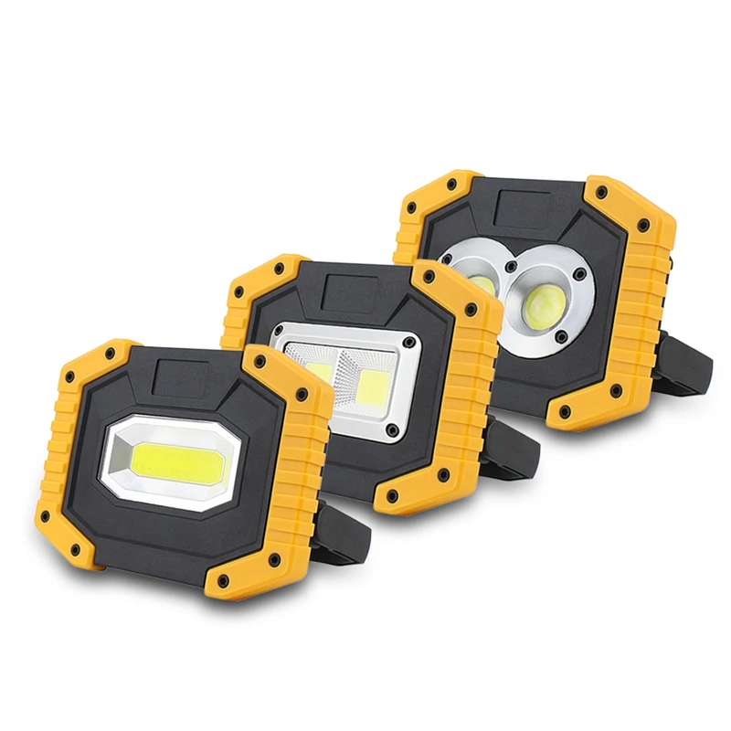 TOP!-Cob Work Lamp Led Portable Lantern Waterproof 3-Mode Emergency Portable Spotlight Rechargeable Floodlight For Camping Light