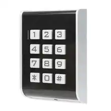 Système de contrôle d'accès de porte système de contrôle d'accès de porte mot de passe carte d'identité clavier rétro-éclairé 13.56MHZ pour Wiegand26 DC12-24V