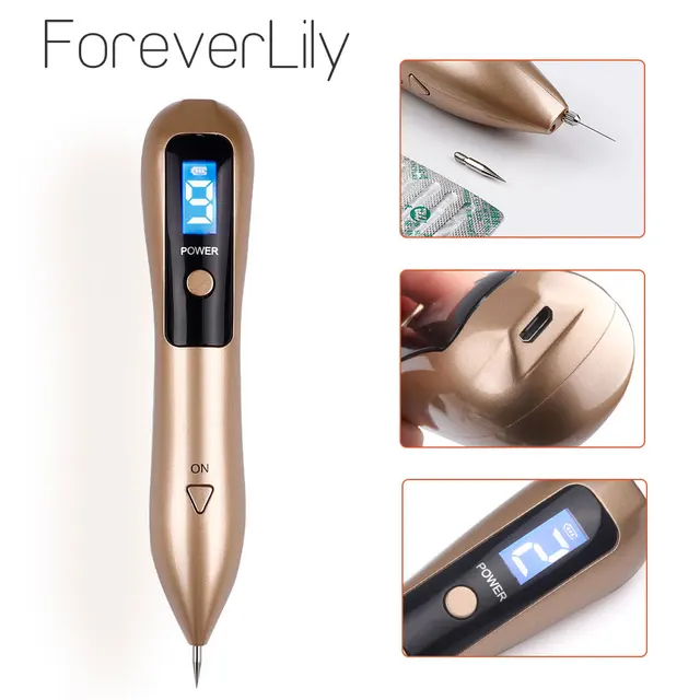 Laser Spot Removal Pen Mole Removal Dark Spot Remover Point Pen Skin Wart Tag Tattoo Removal Beauty Tool LCD Skin Care 1