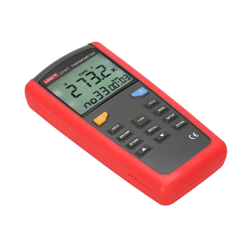 UNI-T UT321/UT325 Contact thermometer Pyrometer Industrial Temperature Meter 2CH Data Logging Test K/J/T/E/R/S/N