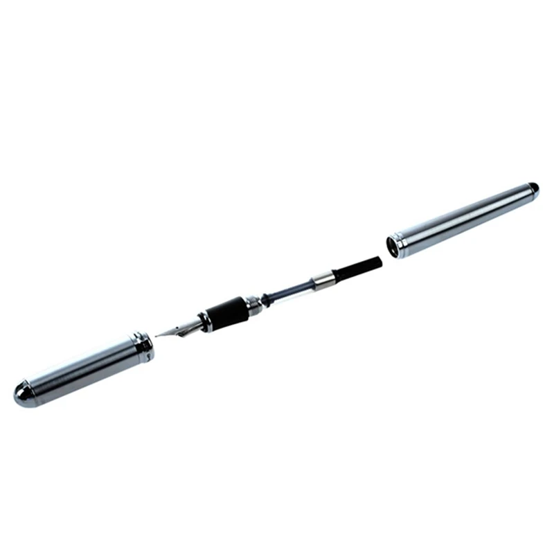 JinHao X750 новая классическая Серебряная перьевая ручка CT и 126 Исполнительный Полный