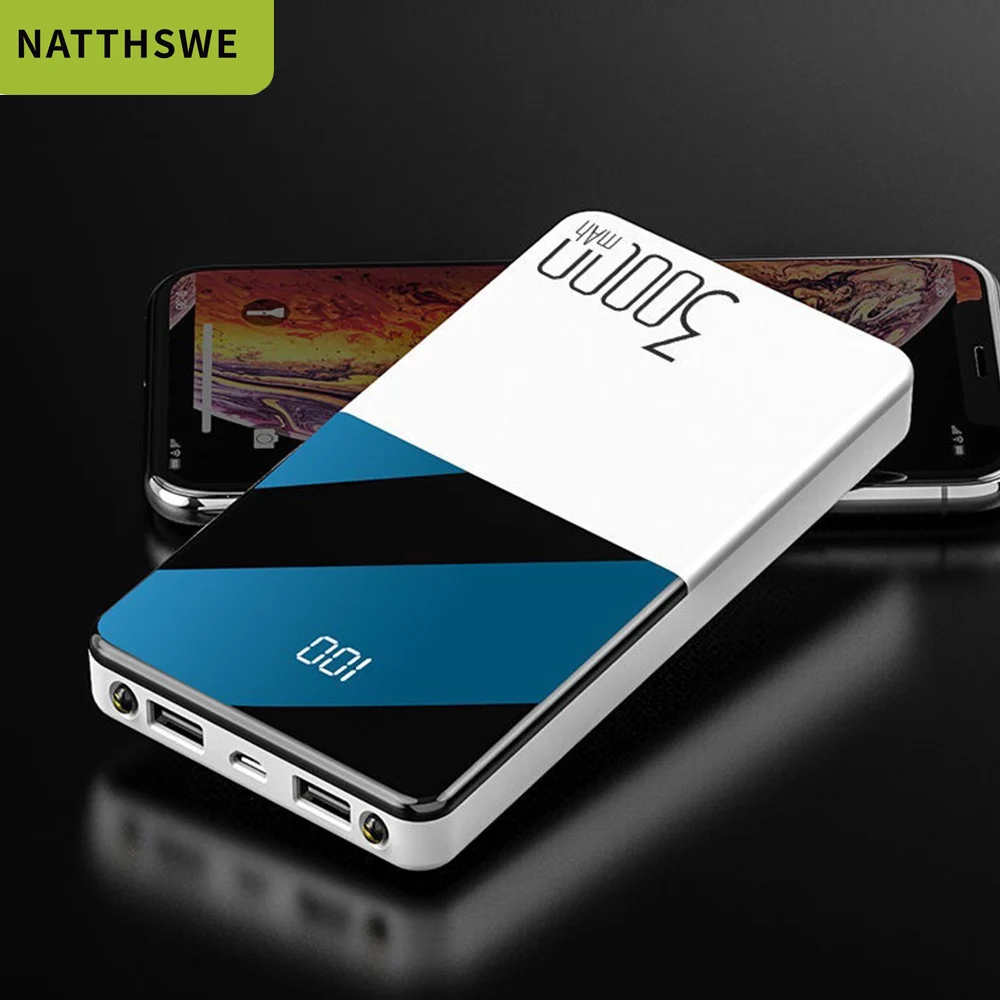 MATTHEW 30000 мАч большой емкости мобильный Банк питания Портативный внешний аккумулятор с двумя портами usb