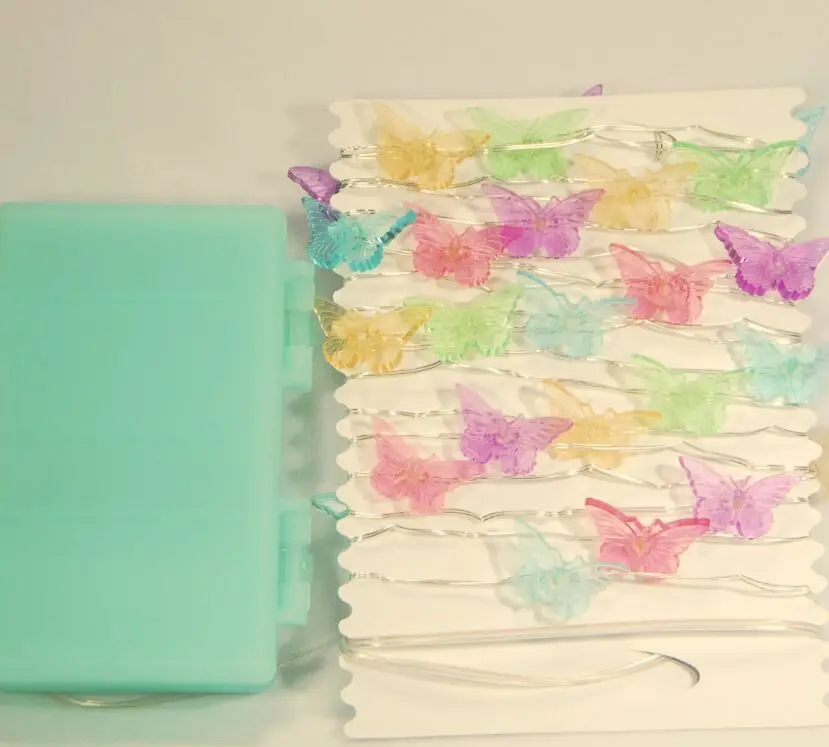 

LED Copper Wire Modeling Lighting Chain Butterfly Spring And Summer Hot Sales 12 Feature Remote Control Battery Box Source Facto