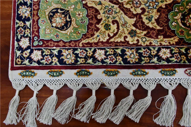 2,5 'x4' ручной завязанный ковер для крыльца, шелковый ковер ручной работы