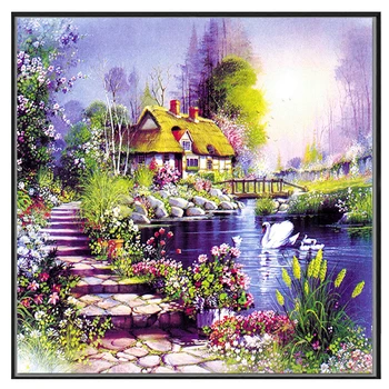 

5d DIY Diamond Painting scenery Cross Stitch Embroidery Diamond Painting Landscape garde full drill Mosaic Home Decorative Craft