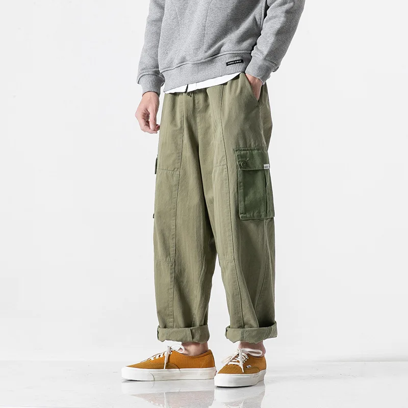 

Vertical Ze Produced 19 Years Spring New Style Japanese-style Origional American Joint Pocket Straight-Cut 9 Pants
