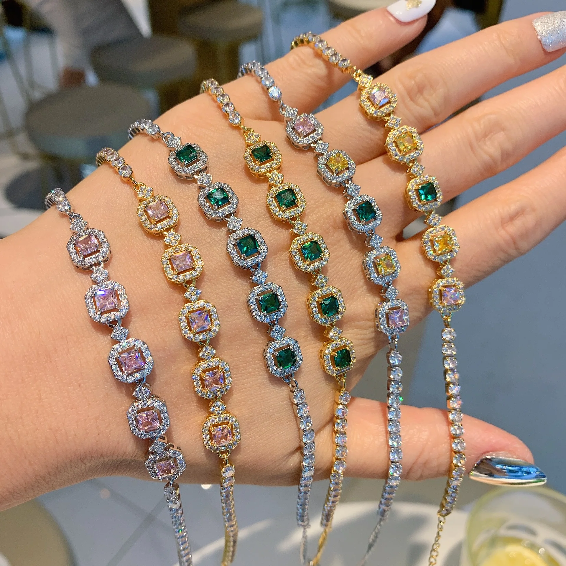Hand Chain Bracelets Women | Rhinestone Heart Hand Bracelet | Hand Chain  Woman Jewelry - Bracelets - Aliexpress