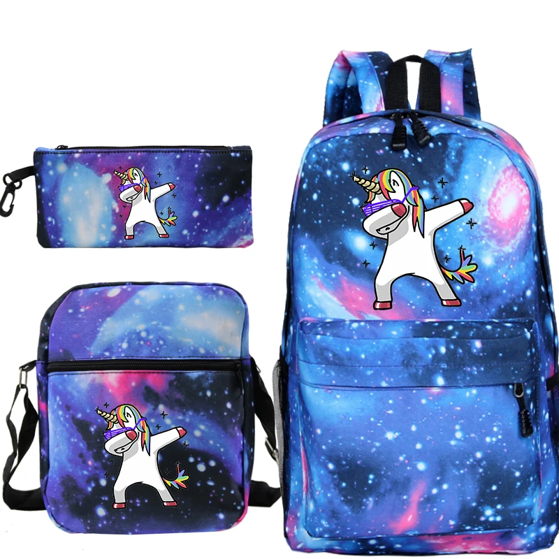 Единорог Dab Mochilas Escolar школьные сумки для мальчиков и девочек дорожный рюкзак Bolsa Escolar с сумкой через плечо ручка сумка - Цвет: 10