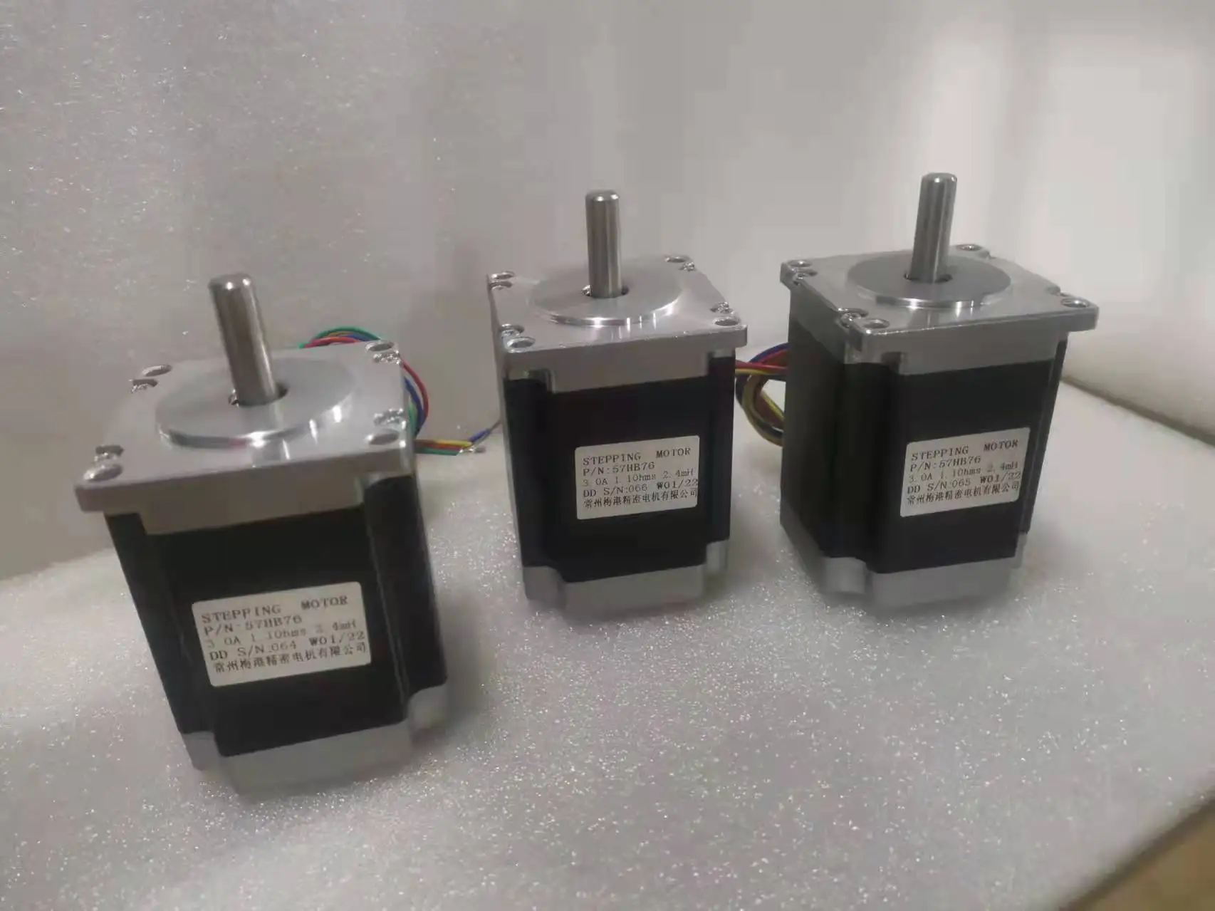 3 шт. Nema23 шаговый двигатель 57HB76 3A 8 мм вал 4-Lead 76 биполярный CE ISO ROHS ЧПУ маршрутизатор