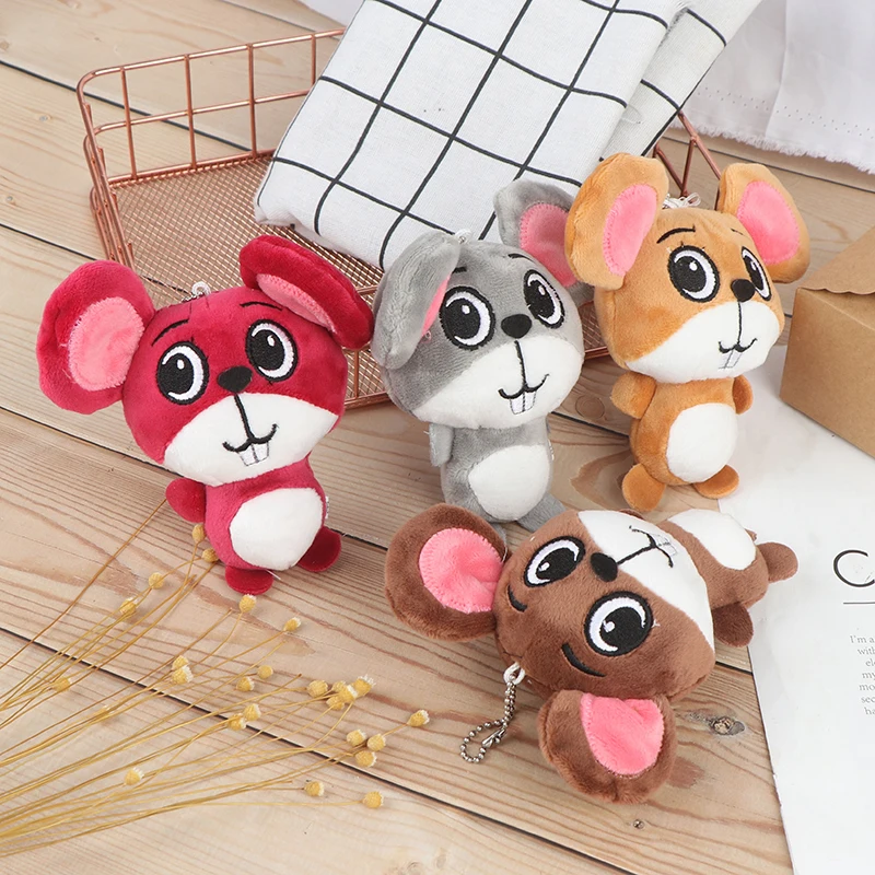 Подарки на год милые мягкие плюшевые игрушки мыши Kawaii крыса мягкие игрушки для детей домашний Рождественский декоративный брелок для ключей