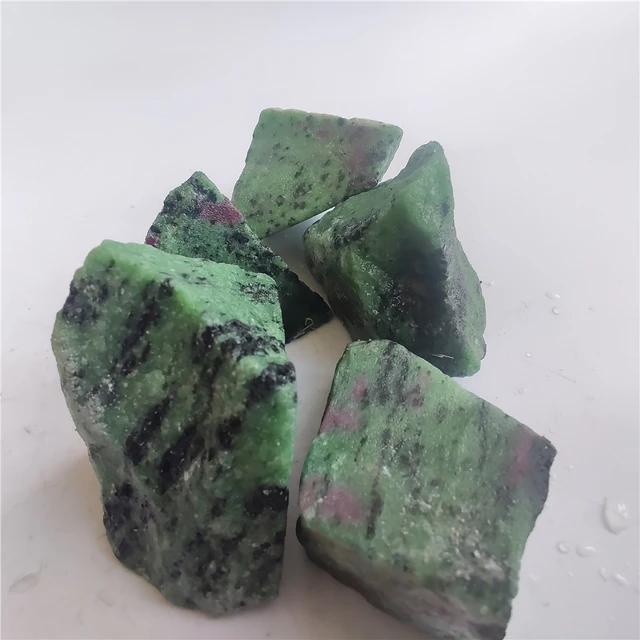 Epidote Mineral Ruby In Fuchsite Rock Chips 3