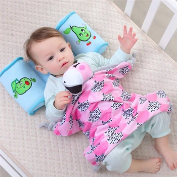 

Multifunction Soft Comforting Doll Infant Toys Cotton Bandana Bibs Baby Babador Feeding Smock Infant Burp Cloths