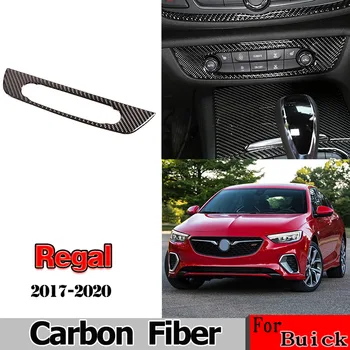

For Buick Regal 2017-20 Real Carbon Fiber 3D Sticker Central Control Air Outlet Vent Decorative Frame Interior Car Accessories
