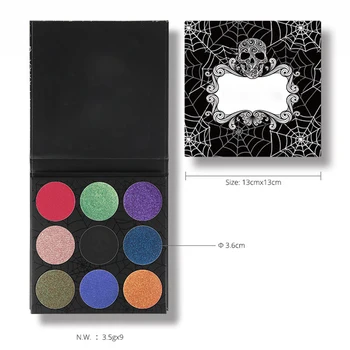 

9 Colors Eye Shadow Palette Diamond Matte Eyeshadow Palettles Glitter Foiled