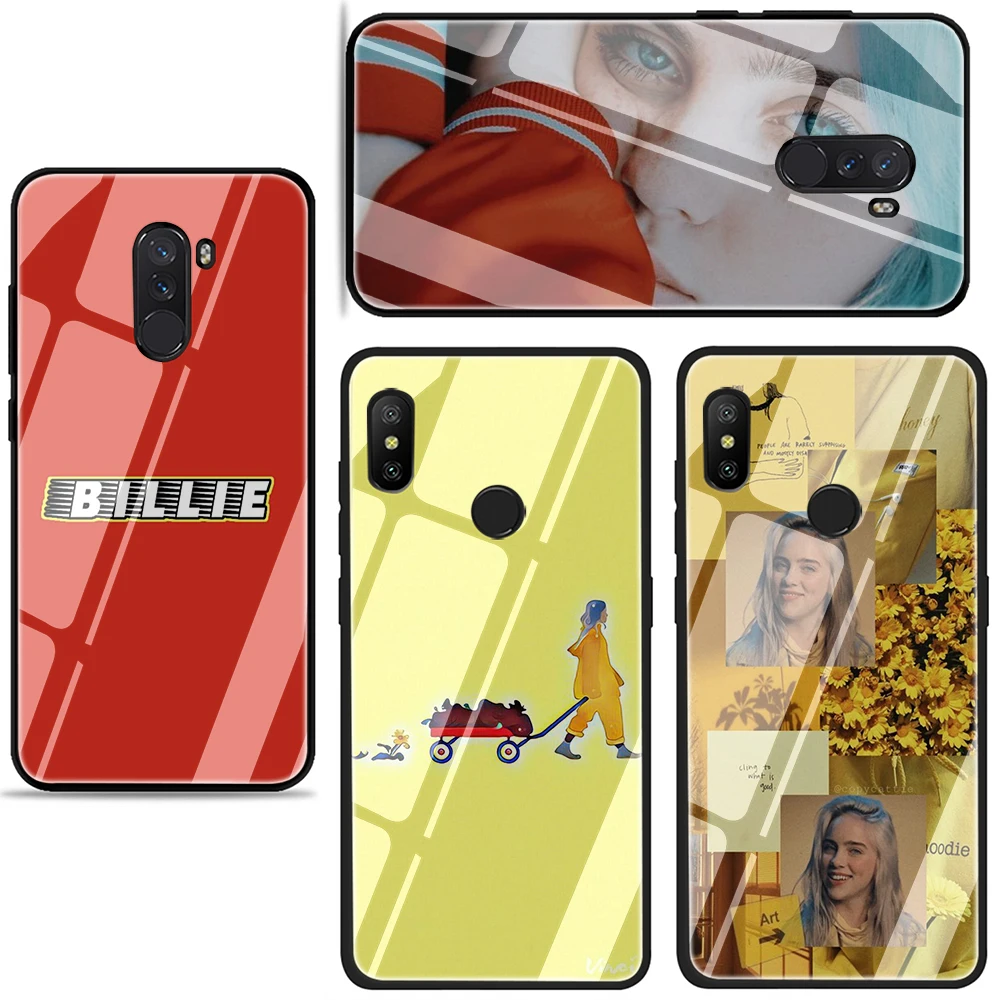 Billie eilish rainbow blohsh Океанский глаз закаленное стекло чехол для телефона для Xiaomi mi 8 9 Красный mi 4X 6A Note 5 6 7 Pro