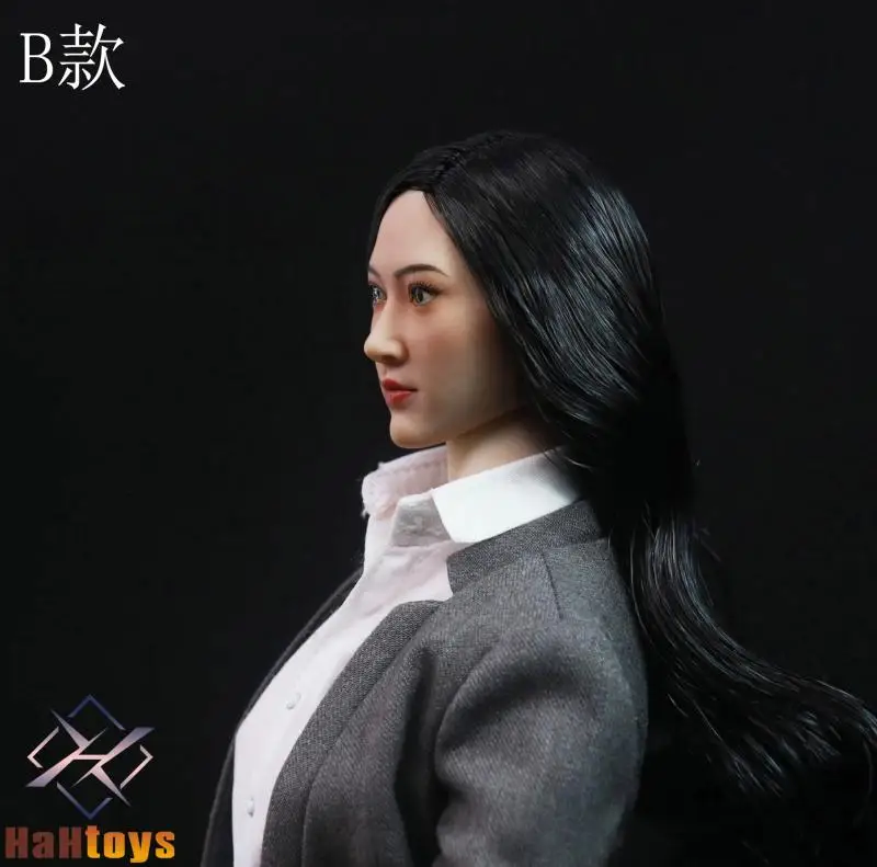 HaHtoys H002 1/6 Scale female head sculpt Asian beauty movie star fit 12  inches TBLeague JIAOU action figure