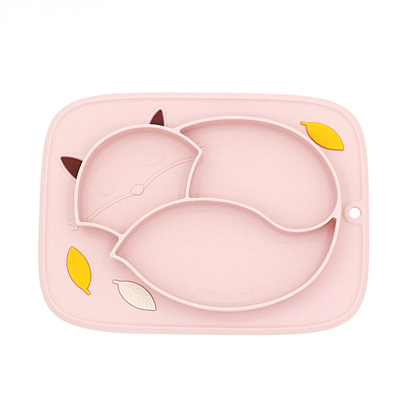 

Feeding suction plates Baby food plate kids Silicone tray vajillas plato Infant dishes pratos kid eating bowl prato infantil