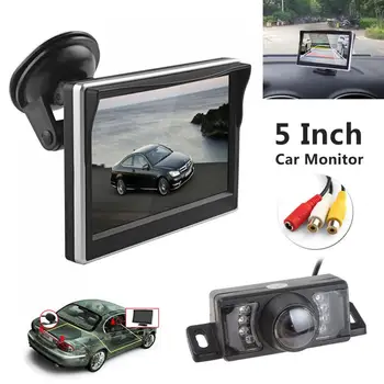 

5 Inch TFT LCD Screen 480 x 272 HD Digital Color Car Rear View Monitor+7 IR Lights Water-proof 120 Degree Car Rear View Camera