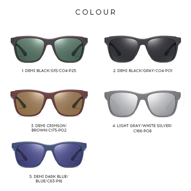 Fashion Polarized Sunglasses for Women Men Driving Sunglasses Fishing Eyewear Rectangular Ultra Light TR90 Sun Glasses 5