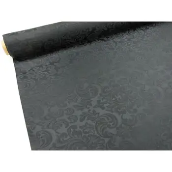 

SATIN FABRIC, Ref. DAMASK color BLACK footage 2,45 mts. x width 2,80 m.