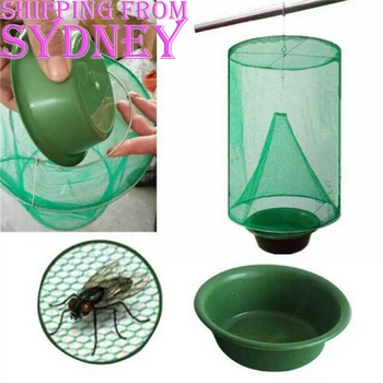 

4pcs Outdoor Folding Mosquito Capture Catching Fly Mesh Net Hanging Trap Catcher Killer Insect Bug Garden Tool Cage Trap Ranch P