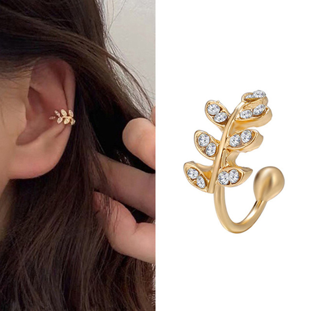 Punk Gold Metal Ear Cuff Ear Clip for Women No Pierced C Shape Geometric Small Ear Cuff Ear Wrap Ear Cuff Clips Jewelry