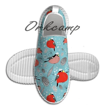 

Sport Running Shoes winter pattern of bullfinches Light Weight Walking Shoes Breathable Mesh Yoga Shoes