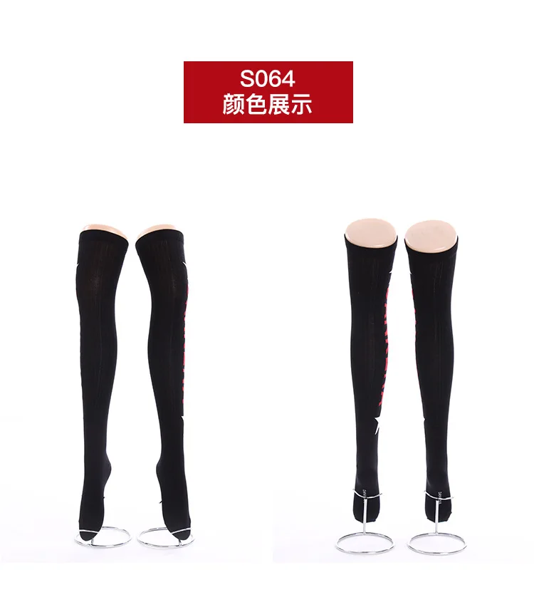 Dankena Lettered Star Stripes Knee Socks Japanese-style Students Street Skateboard Popular Brand Western Style Stockings Women's